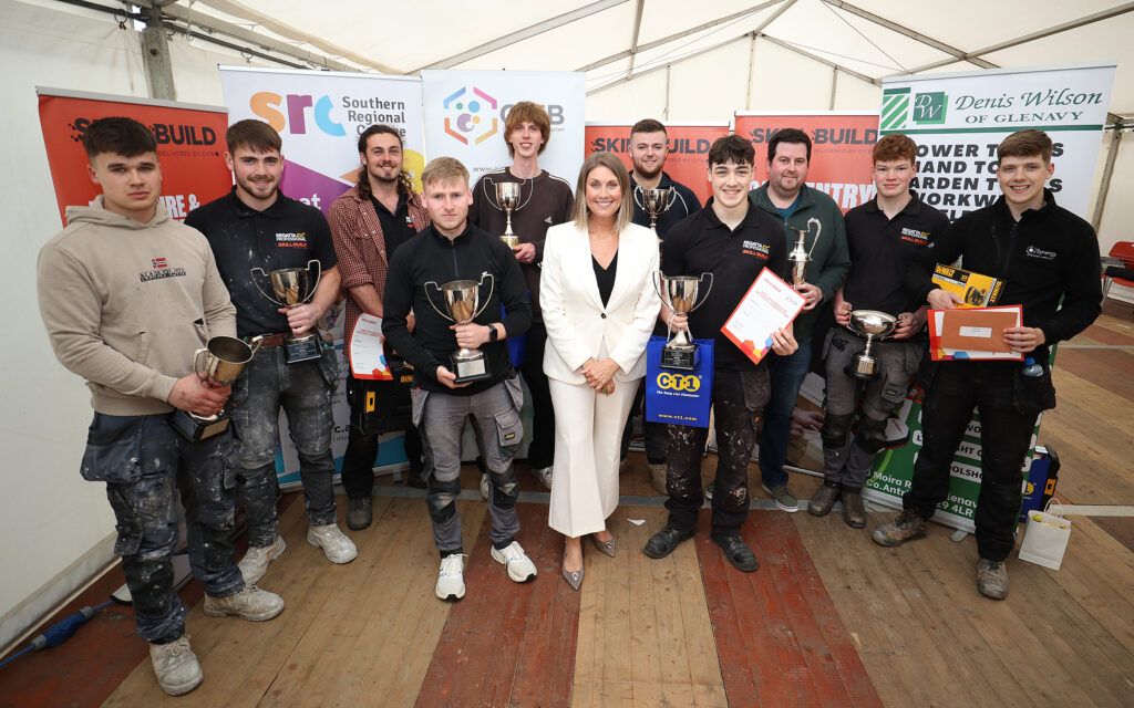 Sarah Travers with category winners at Skill Build Competition 2026