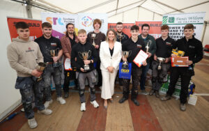 Skillbuild-167 Sarah Travers with category winners at Skill Build Competition 2026